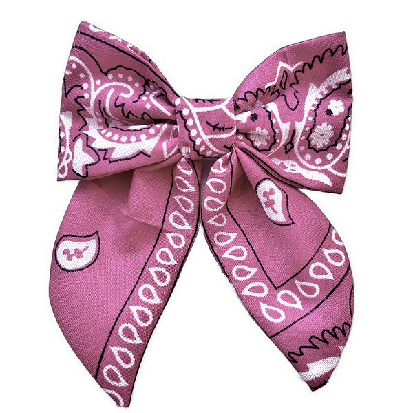 laço bandana rosa chiclete