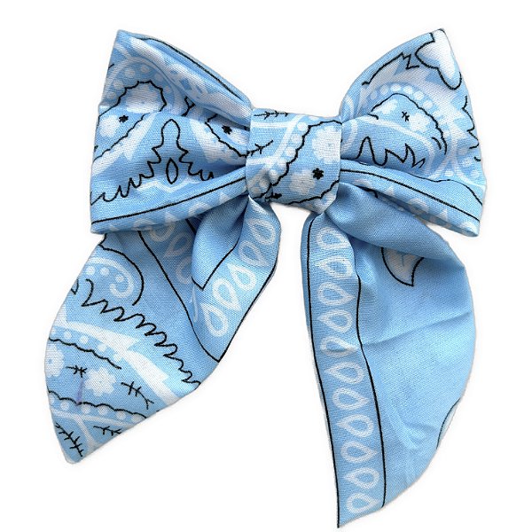 laço bandana azul claro
