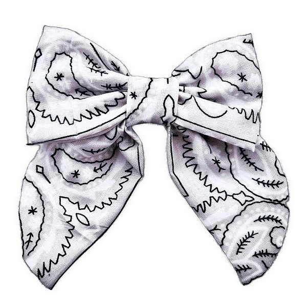 laço bandana branco