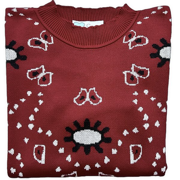 tricot love bandana red