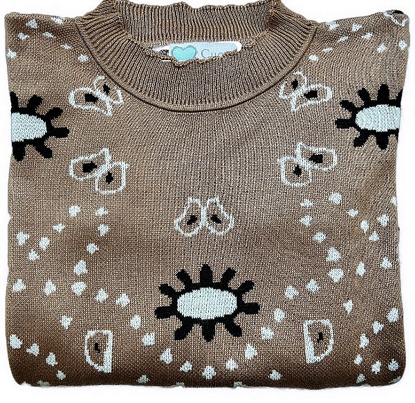 tricot love bandana bege