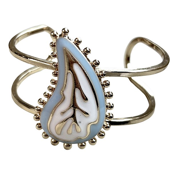 bracelete love paisley azul bebê