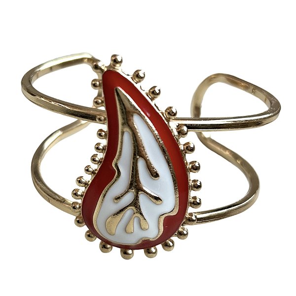 bracelete love paisley red