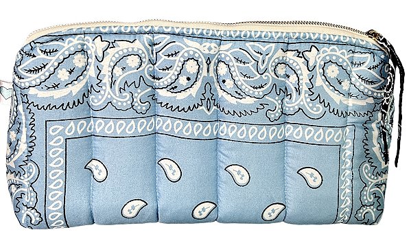 necessaire love bandana azul bebê