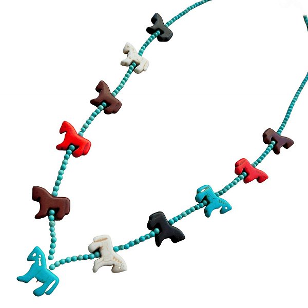 colar cavallino longo color