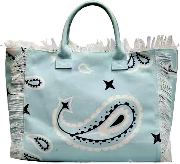 bag turquoise paisley
