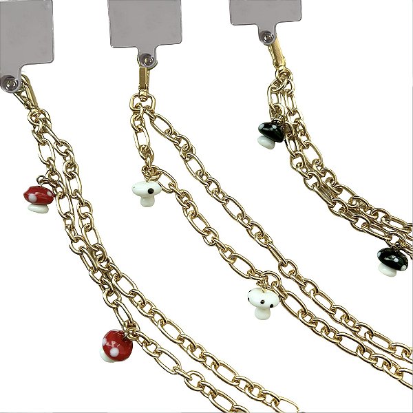 alça de celular cogumelo