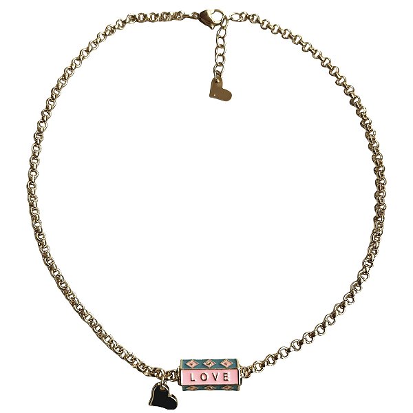 colar love chain