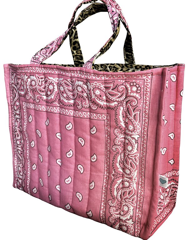 tote bag bandana/leopard double face