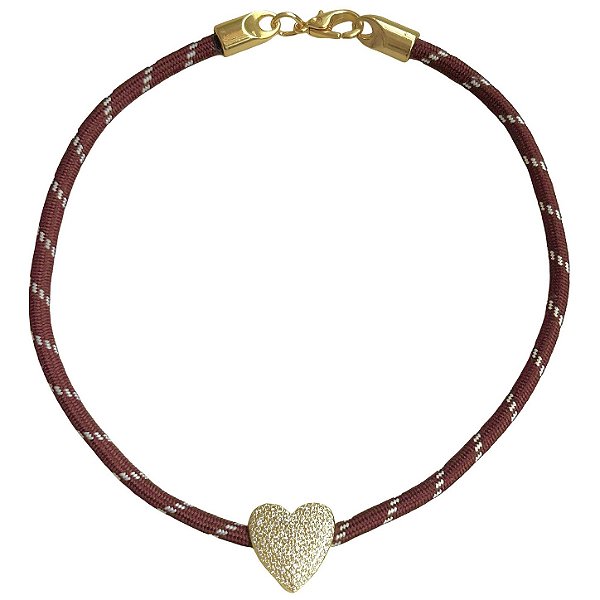 colar cordão heart