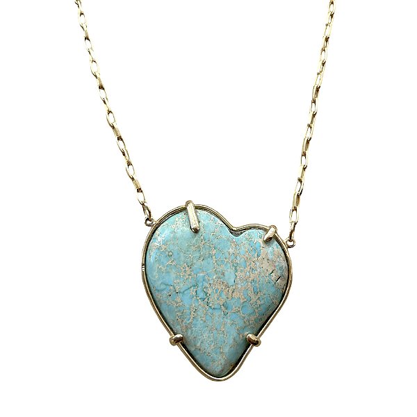 colar cuore turquoise