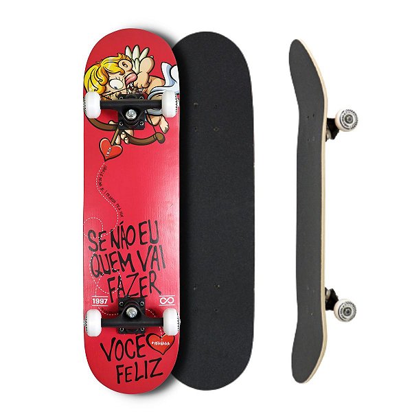 Skate CBJR Montado Profissional Proibida p mim Skateboarding