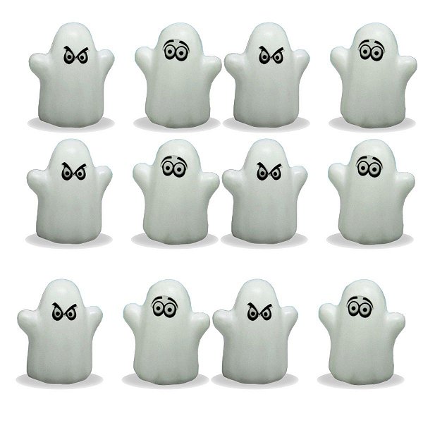 Kit Decoração Festa Fantasma Mini Neon Halloween Dia Bruxas