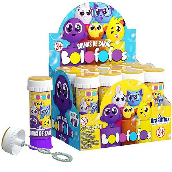 Bolha De Sabão Bolofofos 12u Lembrancinha Para Festas Aniver