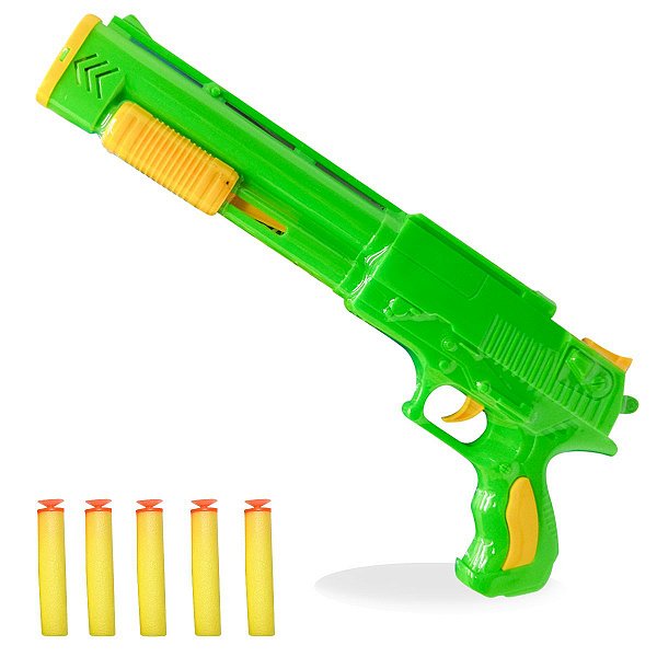 Pistola de Brinquedo Arminha para Crianças Lançador de Dardos Nerf