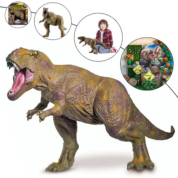 Dinossauro T-Rex Boneco Gigante Jurassic World Articulado ref.0750