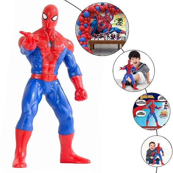 Homem Aranha Boneco Gigante Spider Man Vingador Marvel 56cm ref.0580