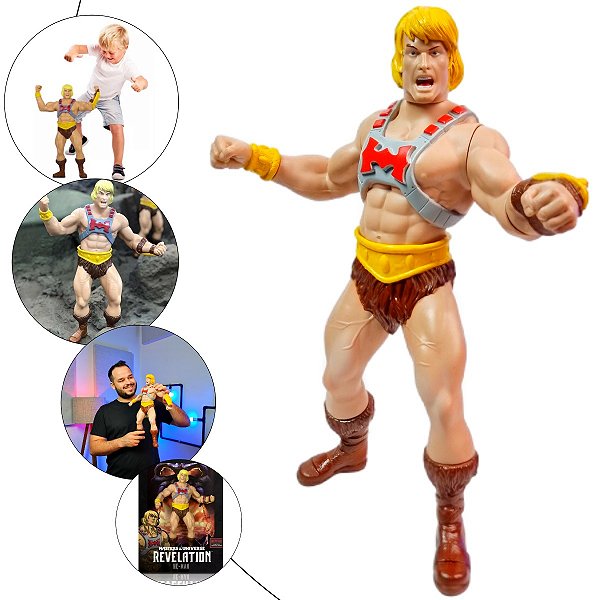 He-Man Boneco Gigante Heman Mestres Do Universo Colecionavel ref.0980