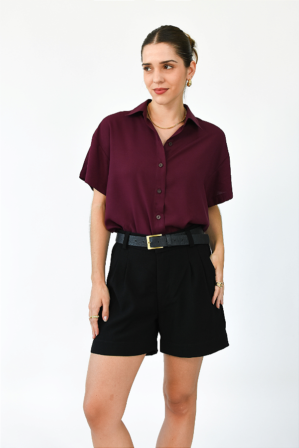 CAMISA RAVENNA BURGUNDY