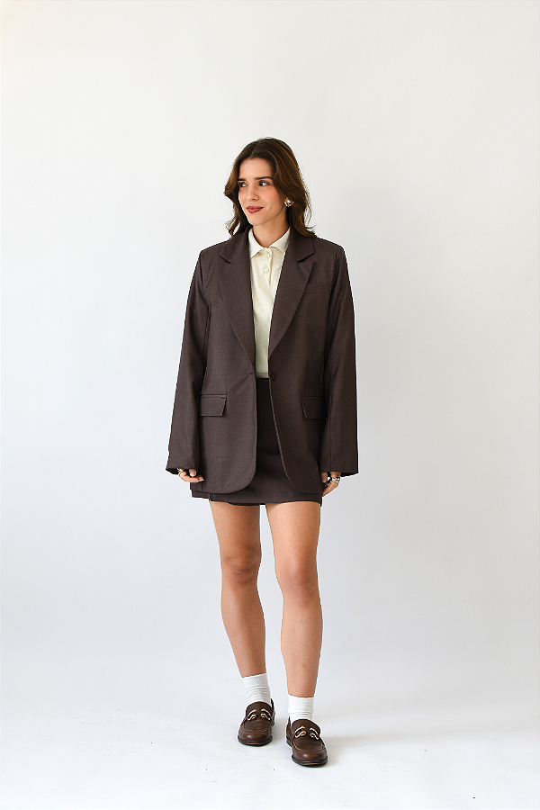 BLAZER MATILDA MARROM MOCHA