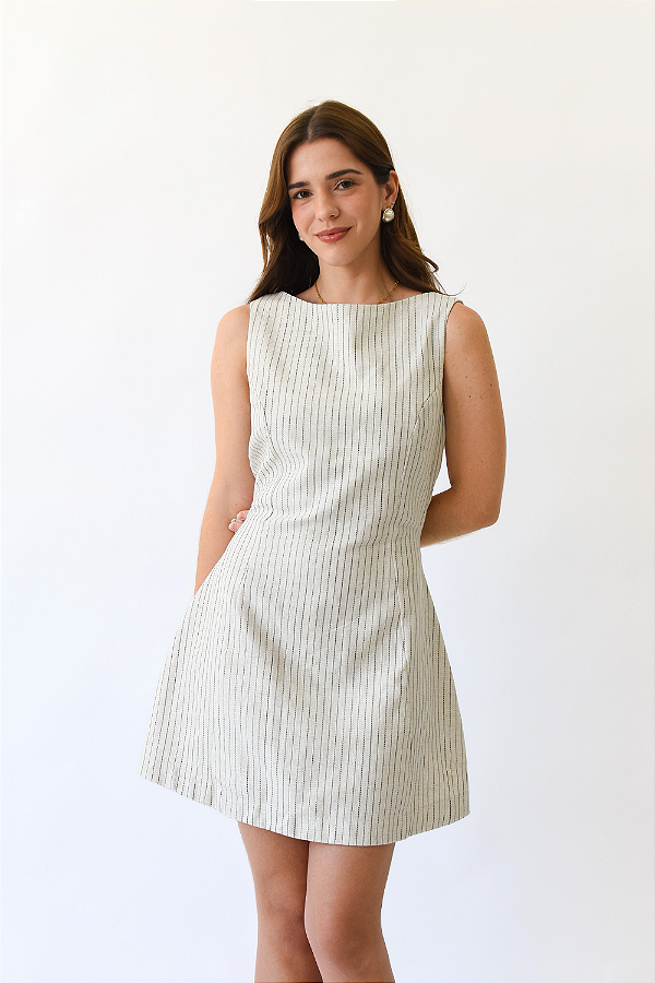 VESTIDO MINI RISCA DE GIZ ELLEN