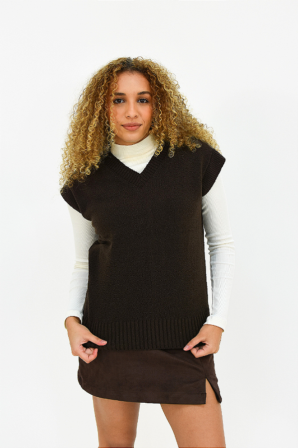 COLETE TRICOT MARROM BROOKLYN