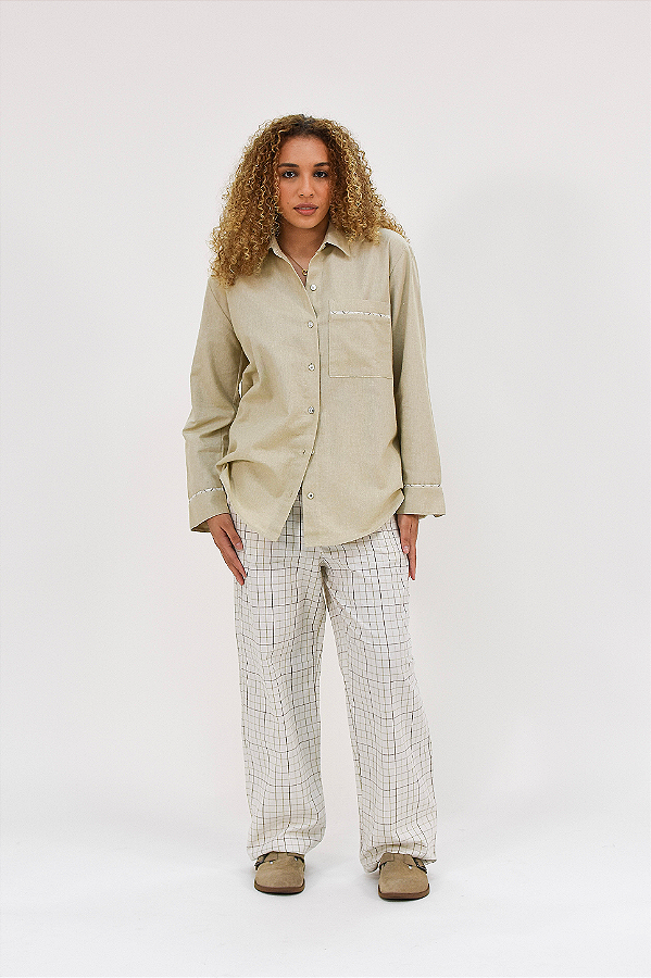 PIJAMA ALGODÃO XADREZ LONGO
