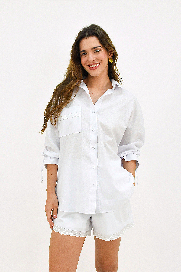 CAMISA ALGODÃO BRANCA ISADORA