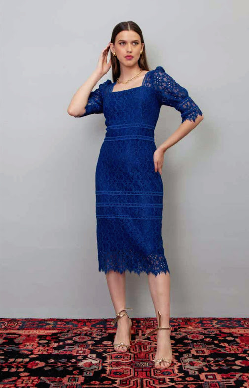 Vestido Tubo Renda Zione