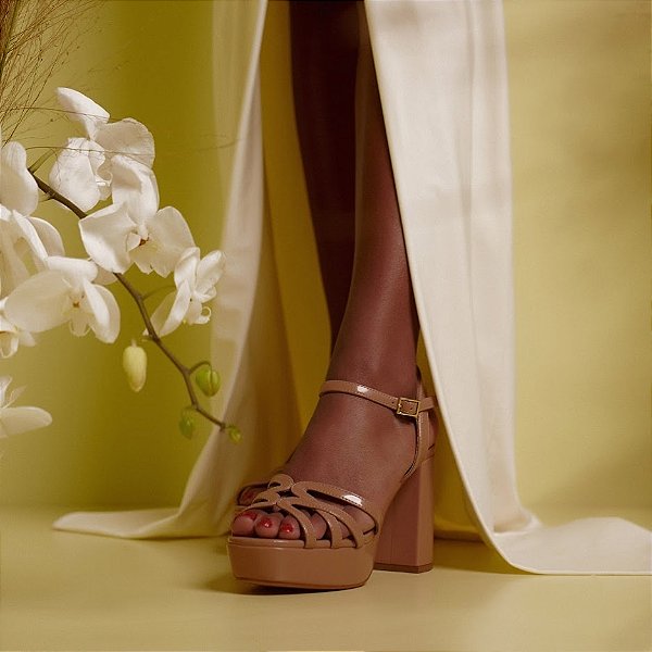 Sandália Meia Pata Salto Alto Luiza Barcelos