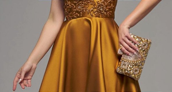 Bolsa Clutch de Pedras Fleche D'or