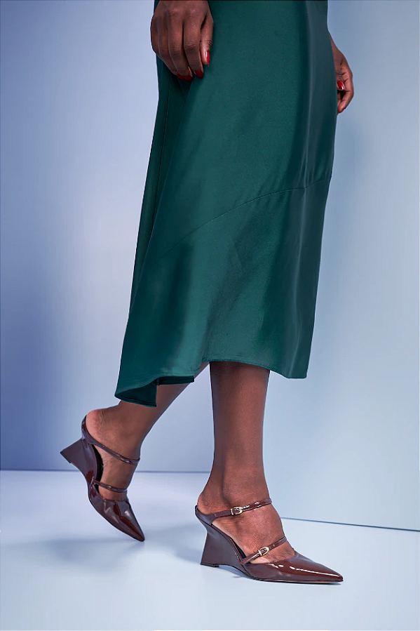 Mule Anabela em Verniz Luiza Barcelos