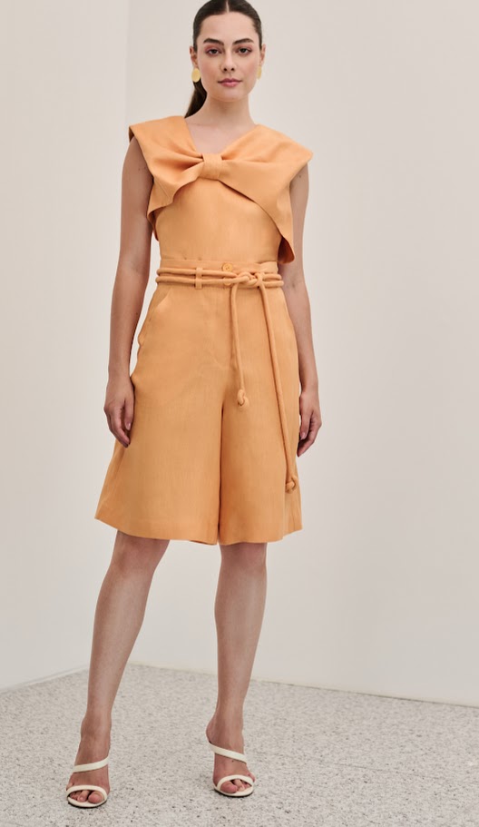 Bermuda em Linho Puro com Cinto Cordão 613 Oficial