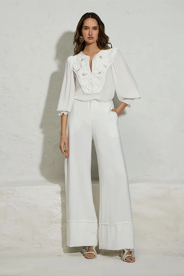 Calça Detalhe Pompom Thamara Capelão