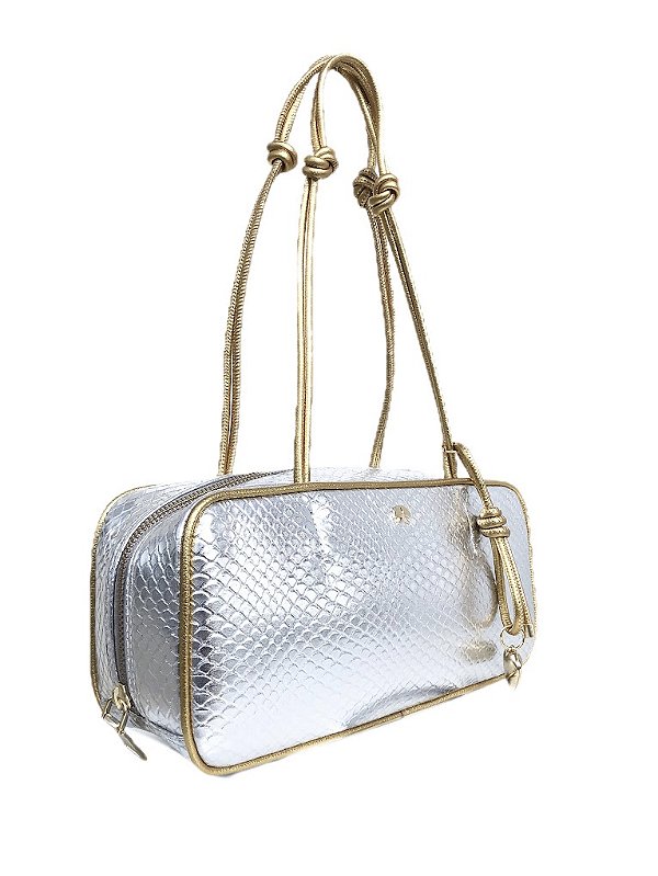 Bolsa Média Texturizada Detalhe Alça Nos Luiza Barcelos