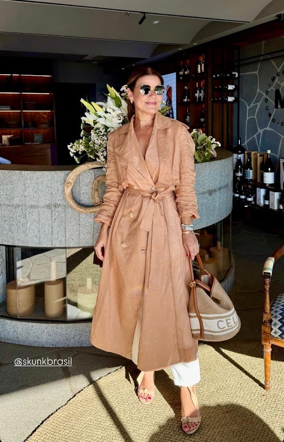 Trench Coat Verano Organza Skunk Brasil