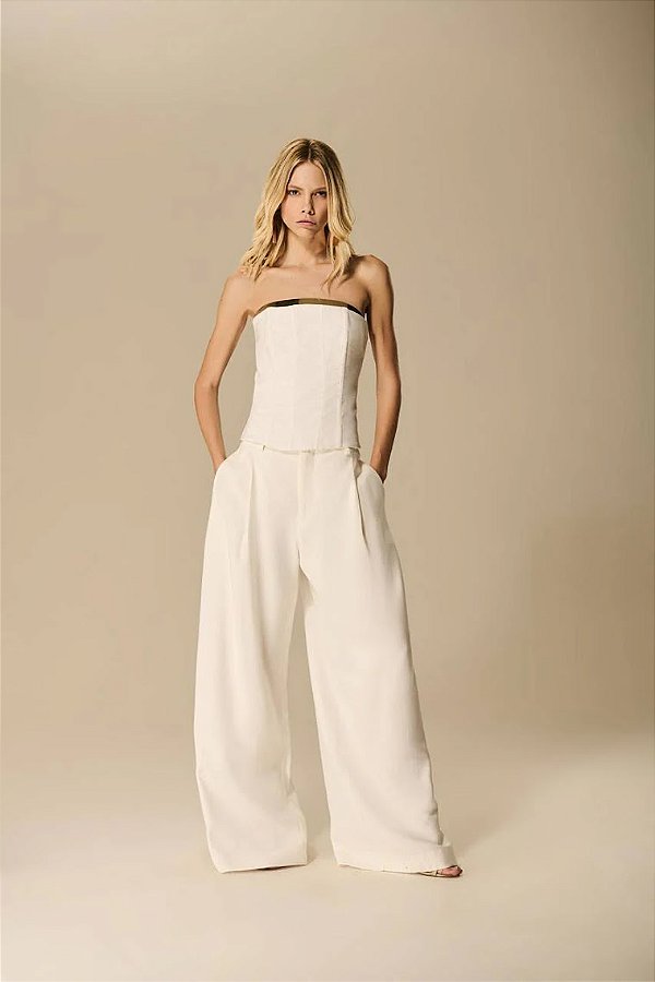 Corset Tomara que Caia Pala Metal Caos Moda