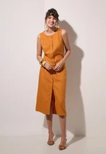 Conjunto Linho Misto Plissado Duplo Marcia Morais