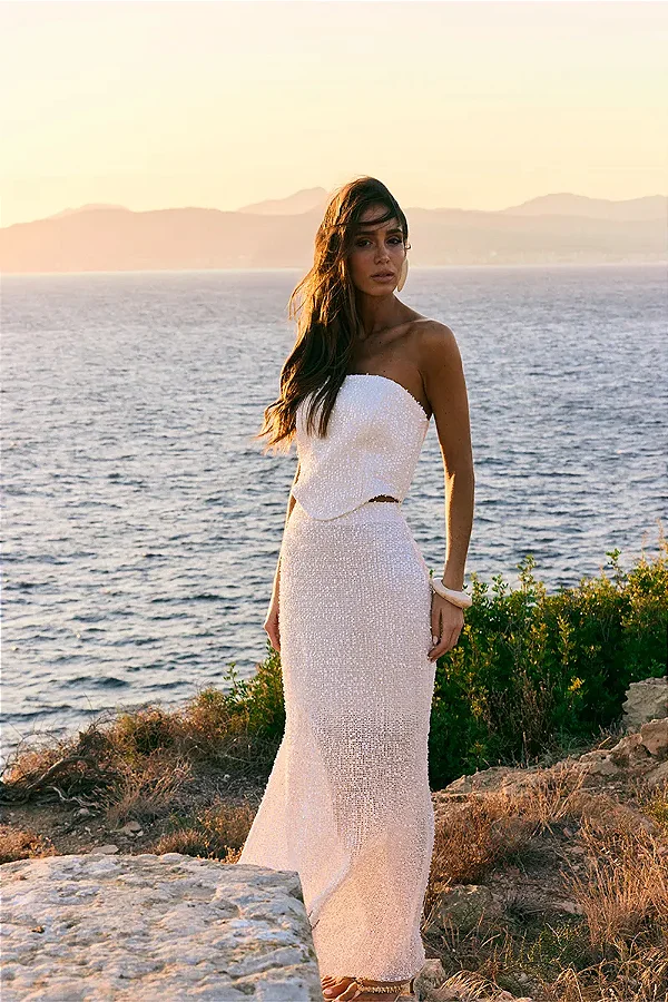 Vestido Festa Tela Paete Skunk Brasil