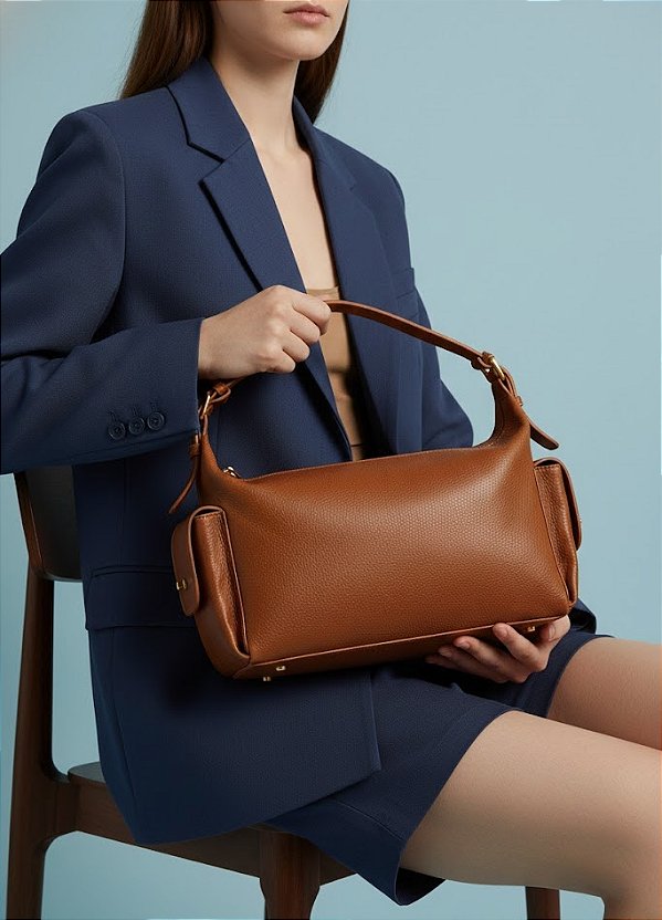 Bolsa Média Utilitária em Couro Campero Luiza Barcelos
