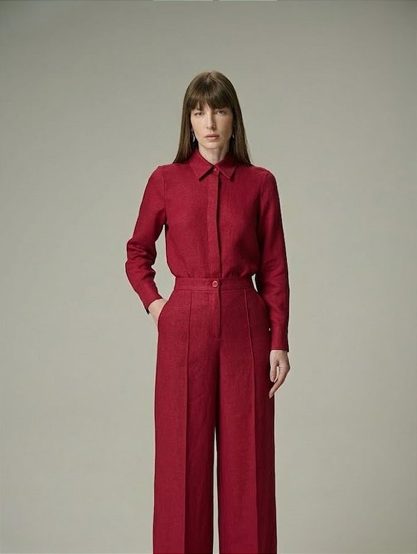 Calça Feminina Linho 100% 613 Oficial