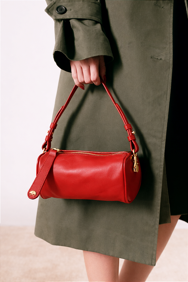 Bolsa Baguete Média em Couro Luiza Barcelos