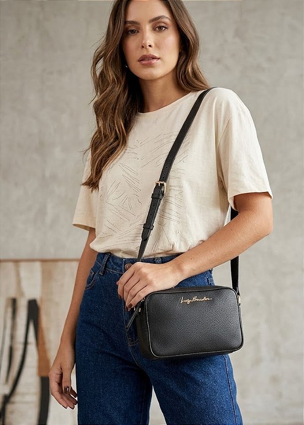 Bolsa Tiracolo em Couro Pequena Luiza Barcelos