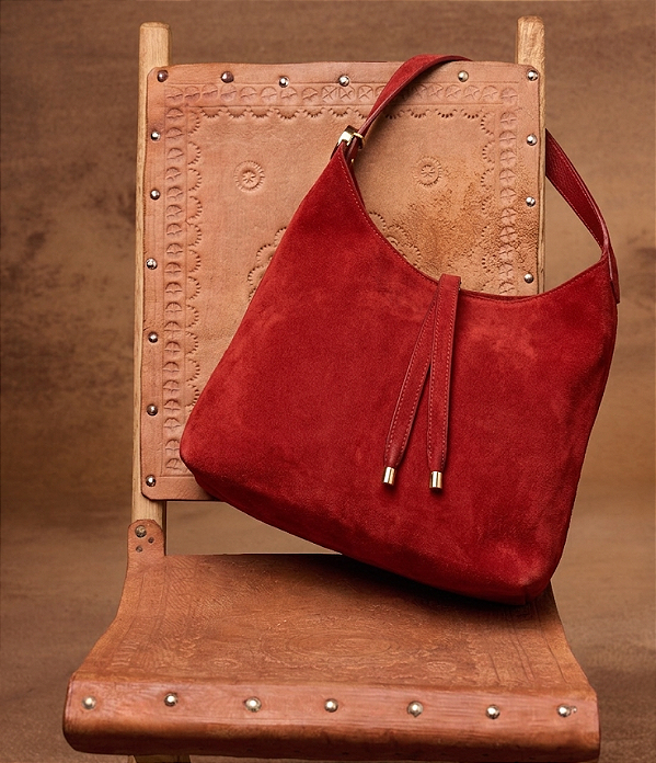 Bolsa Tote Pequena em Camurça Luiza Barcelos