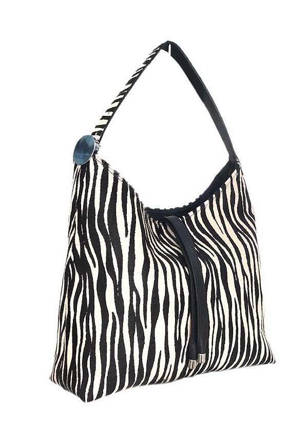 Bolsa Hobo em Pelo Animal Print Grande Luiza Barcelos