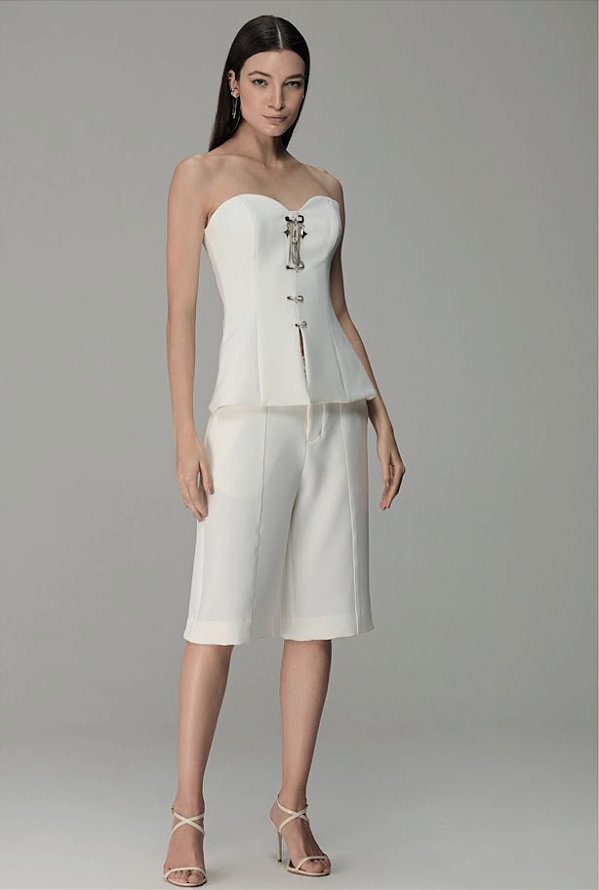 Bermuda Alfaiataria Caos Moda Feminina