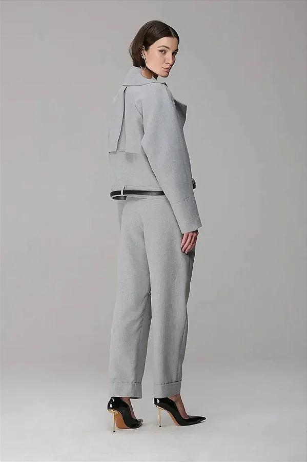 Calça Barra Italiana Cinto Corrente Caos