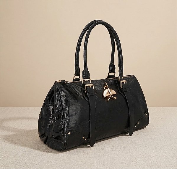 Bolsa Bowling Grande em Couro Luiza Barcelos