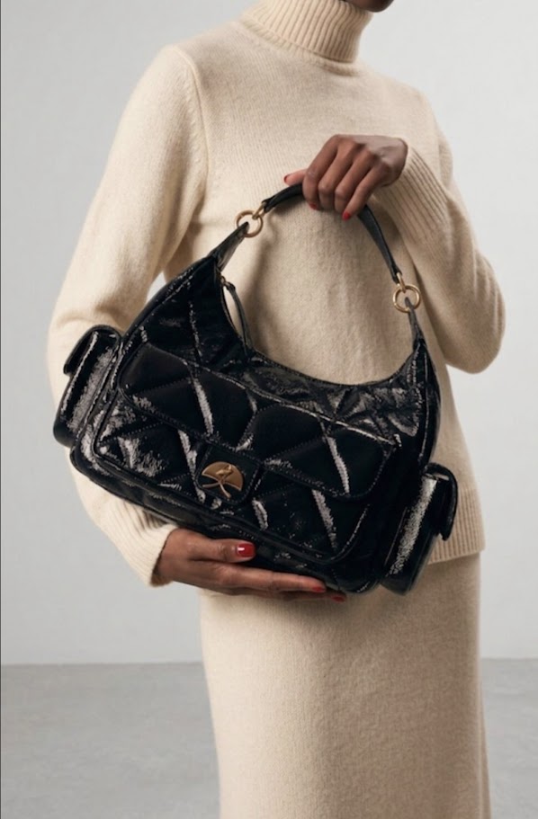 Bolsa Grande Matelassê Verniz Luiza Barcelos