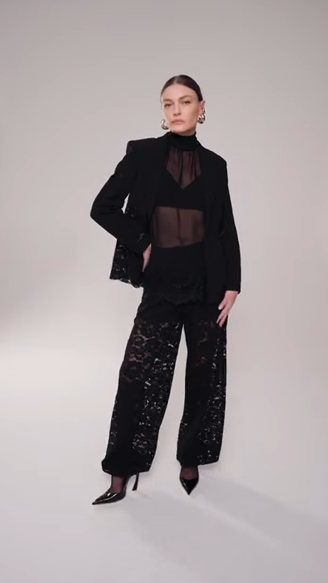 Calça de Renda Balloon Skazi